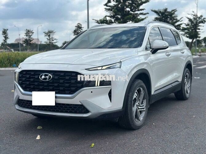 Hyundai SantaFe 2022 Dầu 40.000KM Trắng