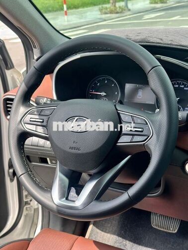 Hyundai SantaFe 2022 Dầu 40.000KM Trắng