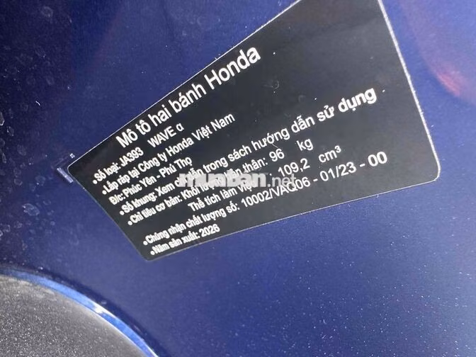 Honda Wave Alpha 2023 Xanh 10276 km