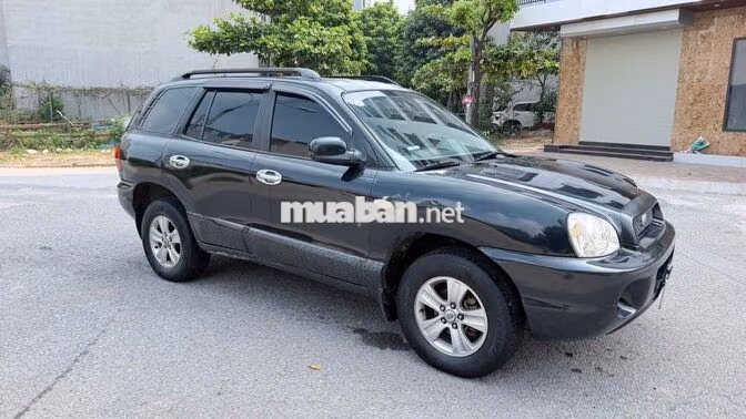 Hyundai Santa Fe 2003 Máy dầu Số sàn Đen