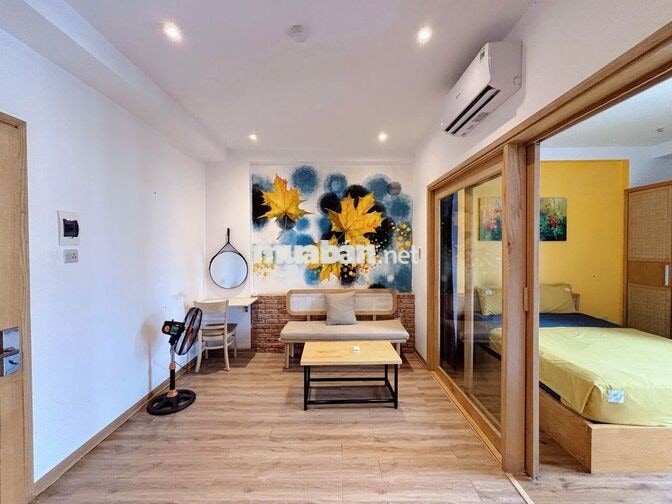 CĂN HỘ 1PN FULL NỘI THẤT - GẦN BIỂN, CÔNG VIÊN - BAN CÔNG, THANG MÁY