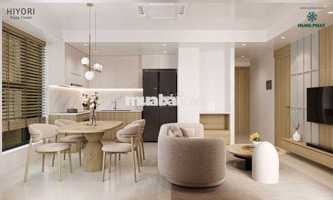 CĂN 2PN VIEW TRỰC DIỆN BIỂN HIYORI AQUA - BÀN GIAO FULL NỘI THẤT