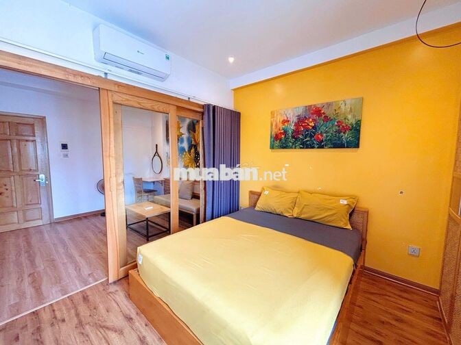CĂN HỘ 1PN FULL NỘI THẤT - GẦN BIỂN, CÔNG VIÊN - BAN CÔNG, THANG MÁY