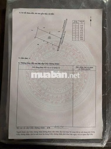 đất nông nghiệp (tại xã phước hậu củ)