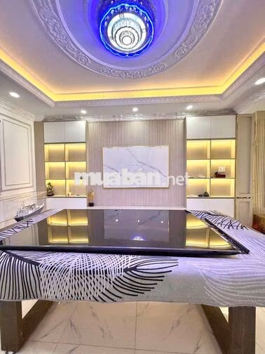 Cho thuê nhà khu đồng bộ có nội thất .nhà 1 lững 4 lầu .đuong 7m  thôn