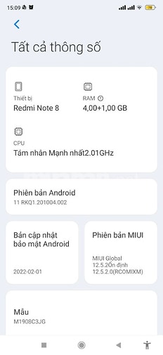 Bán Redmi Note 8 (4GB/64GB) máy phụ pin trâu (4000 mAh) , mọi chức năn