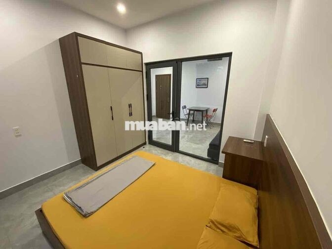 Cho thuê Căn hộ mini mới (1 phòng ngủ +) diện tích 35 m2, mặt tiền đườ