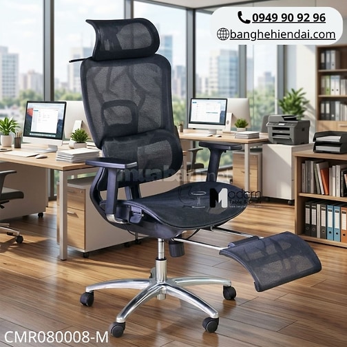 Ghế công thái học ngả lưng có gác chân CMR080008-M tại HCM