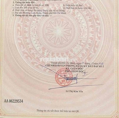 bán lô đất Linh Xuân , Thủ Đức , TPHCM