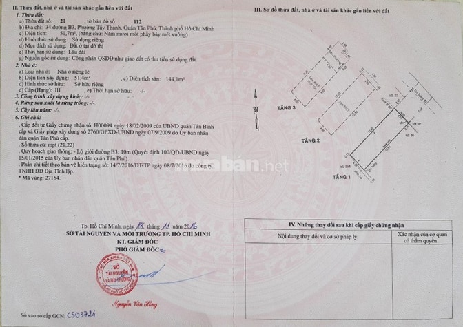Chính Chủ Bán Cặp Nhà mặt tiền 34+36 đường B3, P. Tây Thạnh, Ngang 8m