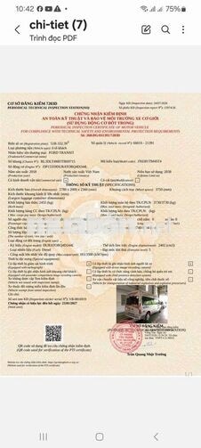 Ford Transit 2018 16 chỗ Vàng cát 199742 km