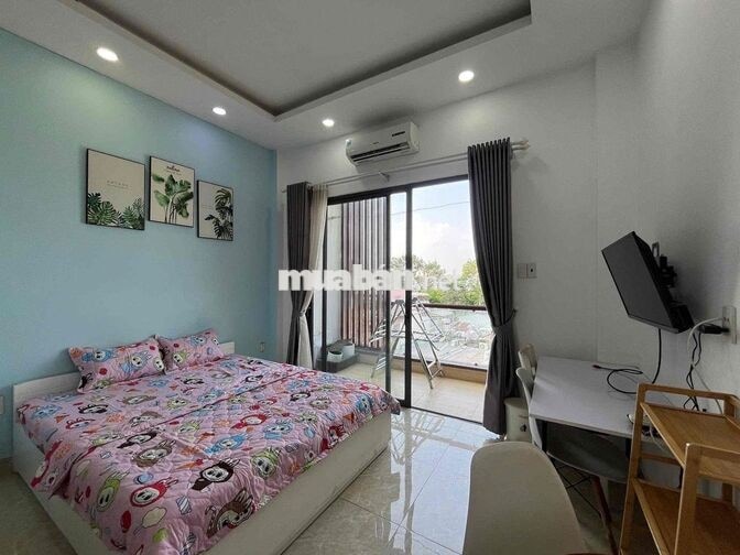 1 Phòng Ngủ Siêu Rộng 50m2 - Thang Máy - Hầm Xe - Balcon - Tân Định Q1