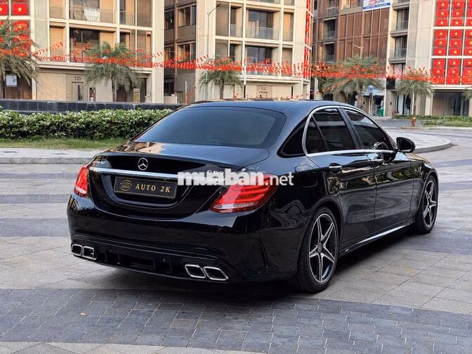 Mercedes C300 AMG 2015 C63 Đen 80000 km