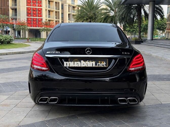 Mercedes C300 AMG 2015 C63 Đen 80000 km