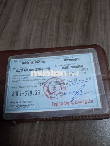 SYM Angela 2015 Trắng Xe số