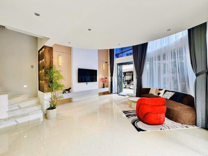 ⭐️Nhà 4 lầu tuyệt đẹp Cao cấp góc 2 mặt hẻm xe hơi 6m Đường Số 3