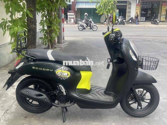 Honda Scoopy Xe tay ga Đen vàng 2024 khoá ga