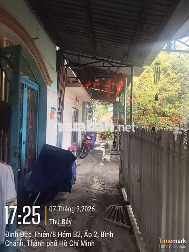 🔥 BÁN ĐẤT CLN 62m XÃ BÌNH CHÁNH – KDC HIỆN HỮU