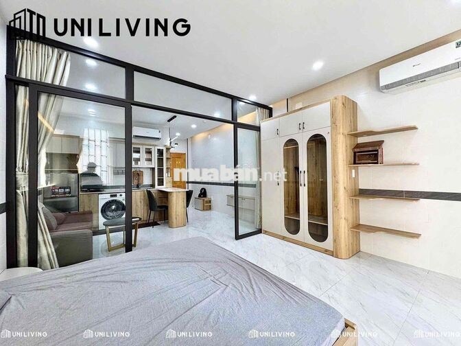 CHO THUÊ 1PN TÁCH BẾP BAN CÔNG NGAY NGÃ TƯ HÀNG XANH, ĐH HUTECH, UEF