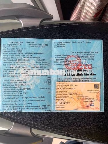 Suzuki Ertiga Hybrid AT lăn bánh 2024, 38.000 km
