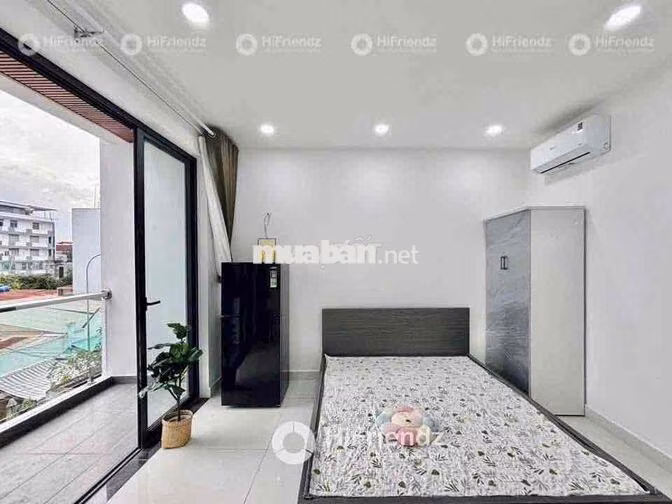 STUDIO LUXYRY FULL NỘI THẤT NGAY AEON TÂN PHÚ - BAN CÔNG MÁY GIẶT RIÊN