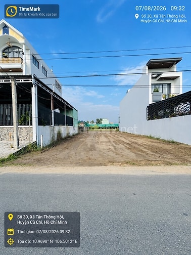 Bán đất Củ Chi Tân Thông Hội 182m2 giá 900 triệu nhựa 12m