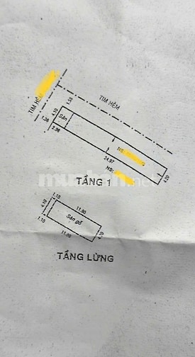 BÁN ĐẤT HẺM 5M (XH) TRỊNH ĐÌNH TRỌNG, P.PHÚ TRUNG, Q.TP, 7.7 TỶ