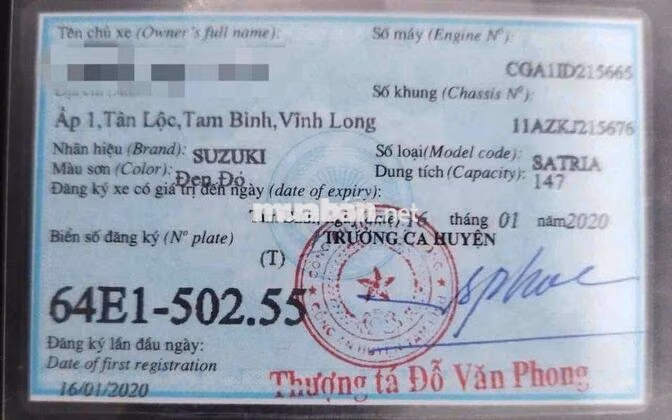 Suzuki Satria F150 30878 km Đen