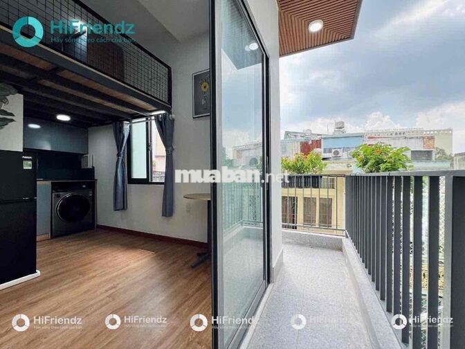 Căn hộ Gác xép BAN CÔNG thoáng đi bộ tới đại học VLU cơ sở chính