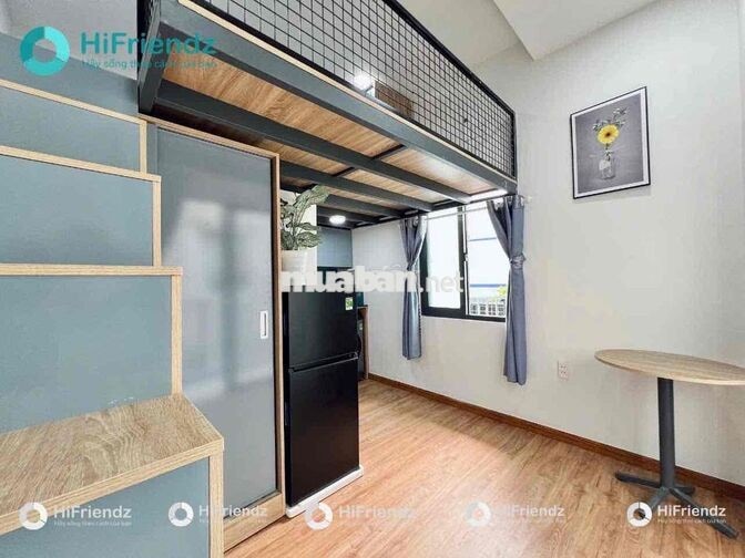 Căn hộ Gác xép BAN CÔNG thoáng đi bộ tới đại học VLU cơ sở chính