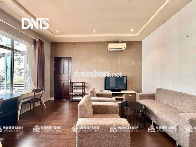 Căn hộ trung tâm quận 1 1PN 60m2 máy giặt riêng balcony view Lancaster