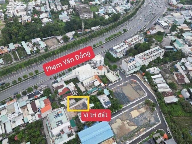bán lô góc hxh phạm văn đồng 77m giá chỉ 6.9 tỷ