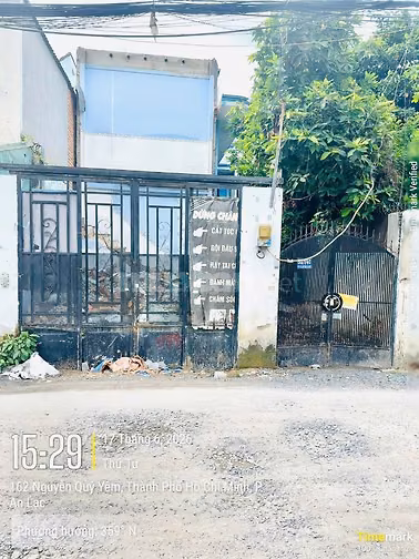 Bán nhà nát đường 12m Nguyễn Quý Yêm, phường An Lạc - Quận bình tân