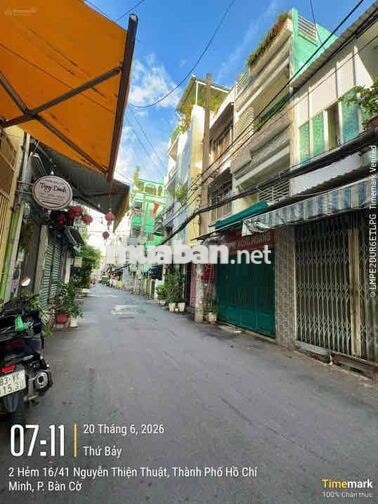 Bán nhà hẻm 6m Nguyễn Thiện Thuật, P.2, Quận 3