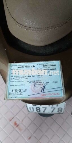 Honda PCX125 2011 Vàng-Nâu-Đen