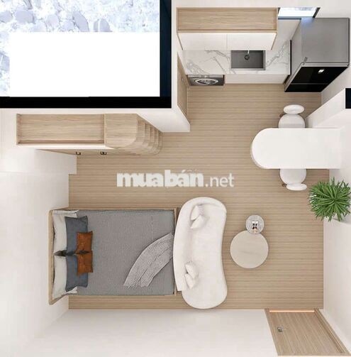 CHÍNH CHỦ CHO THUÊ TÒA CHDV TÁCH BẾP - BAN CÔNG - CỬA SỔ LỚN