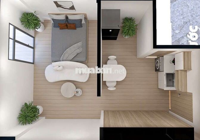 CHÍNH CHỦ CHO THUÊ TÒA CHDV TÁCH BẾP - BAN CÔNG - CỬA SỔ LỚN