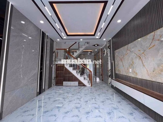 nhà chính chủ 2 lầu có sân thượng tân kim QL50 giá rẻ hoàn công shr