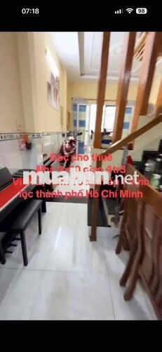 cho thuê nhà lầu suốt ngay chợ lê thị ngay ấp 1 vla nước sạch giá rẻ