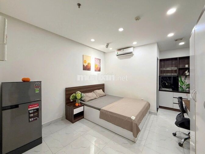 STUDIO FULL NỘI THẤT, MÁY GIẶT RIÊNG NGAY BÙI HỮU NGHĨA, CHỢ BÀ CHIỀU