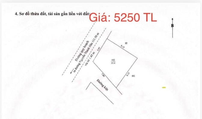 4.65_BÁN 2 LÔ ĐẤT K/ Ô TÔ NGUYỄN THÀNH HÃN – HẢI CHÂU