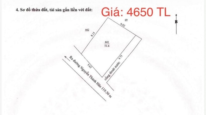 4.65_BÁN 2 LÔ ĐẤT K/ Ô TÔ NGUYỄN THÀNH HÃN – HẢI CHÂU