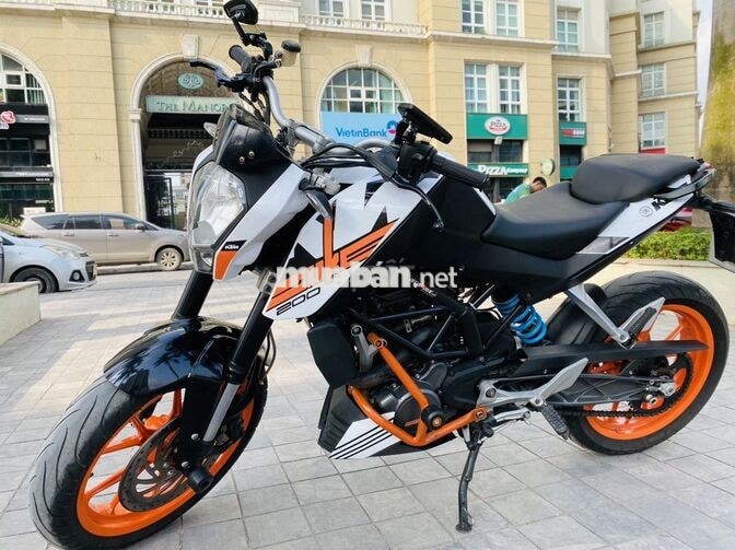 KTM Duke 200 Đen, Trắng, Cam