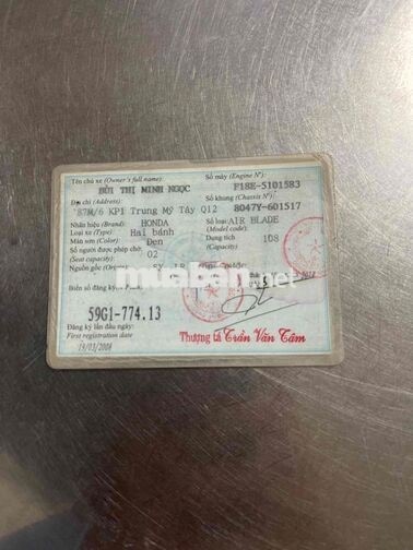 AB 2008 TPHCM CÓ GL ĐỖI XE
