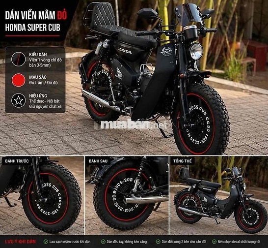 Honda Super Cub Độ màu Đen