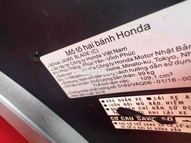 Honda Wave Blade 2018 Đỏ