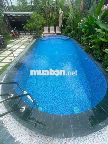 VILA SÂN VƯỜN HỒ BƠI SIÊU ĐẸP,5PN,FULL NỘI THẤT KHU AN THƯỢNG