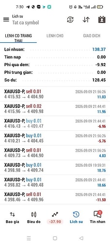 🛑 CẬP NHẬT ROBOT GIAO DỊCH TỰ ĐỘNG NGÀY HÔM QUA 9/9