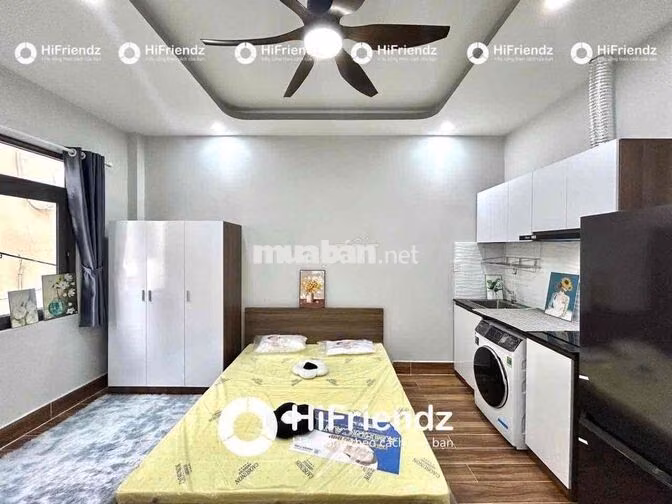 STUDIO BAN CÔNG FULL NỘI THẤT CÓ MÁY GIẶT RIÊNG GẦN ĐẦM SEN