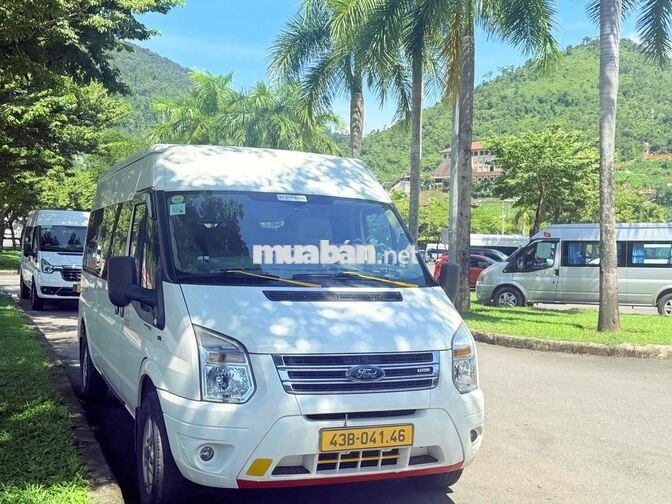 Xe khách Ford Transit 16 chỗ Trắng 2018 luxury zin